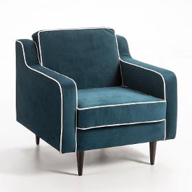 Sessel 86x91x88 Stoff Blau Modell 2 - Stühle