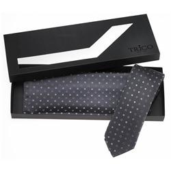Krawatte und Einstecktuch grau