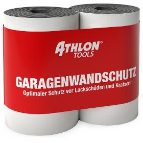ATHLON TOOLS 2x Wandschutz selbstklebend, Schaumstoff / Rammschutz / Garagenwandschutz / Schwarz