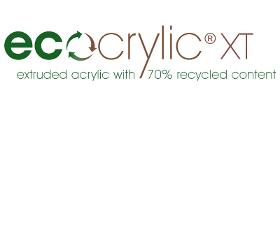Nachhaltiges Acrylglas 70 % recycelt