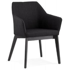 Design Und Moderner Stuhl Mit Armlehnen Antonela (schwarz) Stoff - Stühle