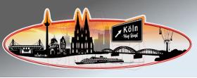 Aufkleber Skyline Köln