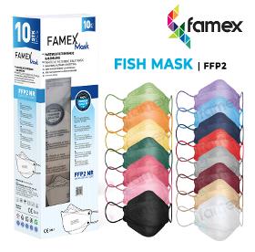 Famex FFP2 Fischmaske in verschiedenen Farbvariationen