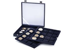 Kassette für Münzen,  Münzkassette, Münzetui, Münzverpackung,  Sammelverpackung Münzen, Münzsampler,Sammleretuis