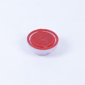 Kunststoff-Faltenbalgverschluss rot 42mm, bestrahlt