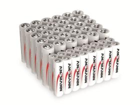 Ansmann Batterie-Set Alkaline, 46 Stück, 30x Mignon, 16x Micro