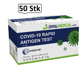 COVID-19 Antigen Rapid Test Schnelltest Nasen- oder Rachenraumabstrich, 50 Stück