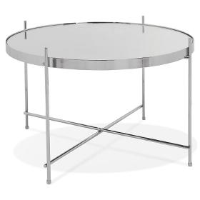 Design Couchtisch, Ryana Medium Beistelltisch (chrom) - Niedrige Tische