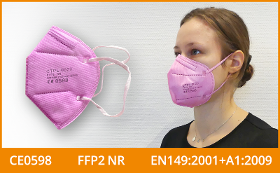 FFP2 Maske (5er Pack), rosa