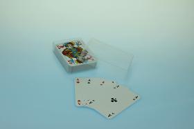 Spielkartenbox Doppelkopf - transparent