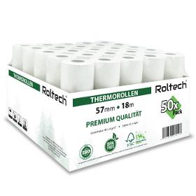 ROLTECH | Thermorollen | 57mm x 18m | Thermopapier