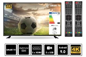 Elements 55" Smart TV Fernseher DVB-T2/S2 ELT55DE910B 4K UltraHD