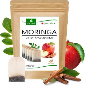 MoriVeda Moringa Dip Tee - Apfel-Zimt