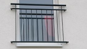 Französischer Balkon pulverbeschichtet RAL 7016 matt