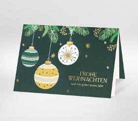 Weihnachtskarte Premium mit Einlegeblatt