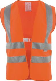 Warnweste Größe universal orange mit Schulterreflexstreifen EN 20471 Kl 2 ASATEX