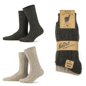 Damen und Herren Alpaka-Socken