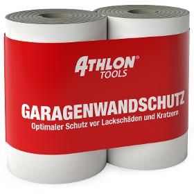 ATHLON TOOLS 2x Wandschutz selbstklebend, Schaumstoff / Rammschutz / Garagenwandschutz / Grau