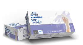 INTCO Synguard Vinyl Exam Gloves Powder Free