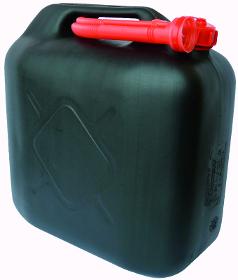 Benzinkanister 10 Liter Kunststoff schwarz