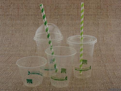 Biologisch abbaubare transparente Clear Cups/Bio-Plastikbecher/Trinkbecher/Einwegbecher/Kunststoffbecher aus rPET