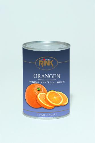 Orangen-Scheiben, 425 ml, leicht gezuckert