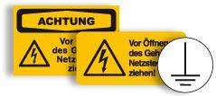 Elektrozeichen und Kabelkennzeichnung