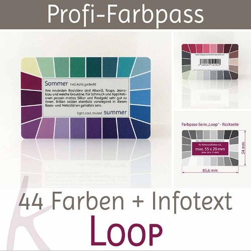Karten-Farbpass Loop - Farbtyp Sommer