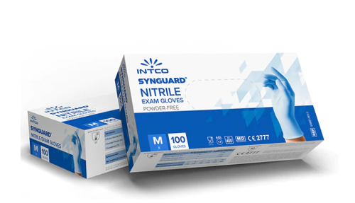 INTCO Synguard Nitrile Exam Gloves Powder Free